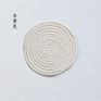 Eco-Friendly Handmade Multiple Colors Tea Cup Mat Cotton Rope Woven round Tea Table Drinks Cup Mat