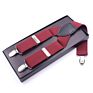 Elastic Pants Braces Adjustable 3.5Cm Wide Y Back Style Strong Metal Clips Suspenders for Men