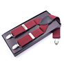 Elastic Pants Braces Adjustable 3.5Cm Wide Y Back Style Strong Metal Clips Suspenders for Men