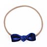 Elastic Velvet Bow Headband European and American Retro Baby Hair Accessories Pure Color Knotted Non-Marking Headband