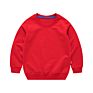 Embroidery Multiple Color Long Sleeves Cotton Plain Kids Baby Sweet Shirt Hoodie Children's Sweater