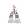 Etsy Handmade Mamcrame Bag Charms Boho Rainbow Macrame Keychain