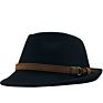 Wide Brim Wool Felt Fedora Hat