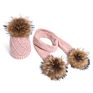 Excellent Design Big Fur Pompom Plain Beanie Hat for Women Men