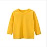 Fall Solid Cnady Color Child 100% Cotton Clothes Long Sleeve Girls Boy's T-Shirts Blouses Childrenwear