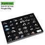 Fashionable Black Pu Frame Jewellery Tray Display for Jewelry Shop Home Use Accessories Storage like Earrings Rings Watches Etc.