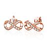Fine Jewelry Designer S925 Real Silver Eight Earring Bracelet Women's Wedding Infinity Necklace Fine Jewelry Sets