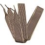 Flat Plaid Cotton Shoelaces Female 2.5 Cm Wide Ribbon Shoe Lace for Boot Sneaker 120 Cm