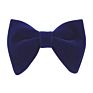 Formal Mens Solid Color 100% Velvet Oversize Bow Tie for Business Party