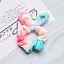 Hair Accessories Cute Rabbit 12 Colors Velvet Elastic Hair Bands for Baby Girls Tie-Dye Hair Scrunchies