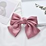 Hair Barrette Girls Satin Fabric Multi Color Hair Bow with Clip