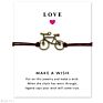 Handmade Motocross Cycle Racing Bicycle Cycling Biker Dirt Bike Riding Charm Men Rope Ladies Bracelet Women