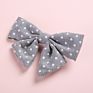 Handmade Polka Dot Bow Baby Hairpins Cotton and Linen Kids Bow Bb Hair Pin