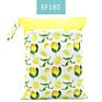 Happyflute Polyester Layer Baby Waterproof Zipper Wet Bag Diaper Bag with Handle