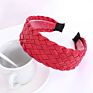 Headbands Adults Non Slip Hairbands Faux Leather Woven Headband