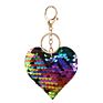 Heart Keychain Sequins Key Ring Gifts for Women Charms Car Bag Accessories Key Chain