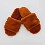 High Hope Grey Women's Cross Band Furry Slippers House Shoes Indoor Comfortable Rabbit Faux Fur Slipper