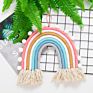 Home Decoration Room Big Size Macrame Woven Ornaments Photo Props Rainbow Wall Hanging