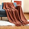 Ihome in Stock Textured Soft Sofa Souch Decorative Knit Cashmere Woven Throw Blanket