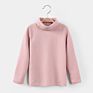 Kids Turtleneck Shirts Toddler Girls Boy Kids Turtle Neck Tops Clothes Long Sleeve Plain Mock Neck Turtleneck T-Shirts