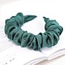 Korean Silk Acetate Satin Pleated Headband Cute Lady Soft Cloth All-Match Hair Accessories Women Ruched Headbands