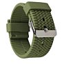 Ladies Red Color Tire Grain anti Skid Quick Release Rubber Silicone Watch Straps