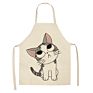 Latest Promotion Price Design Reusable Cute Cartoon Cat Print Kitchen Non-Waterproof Apron