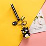 Lilangda Cute Kuromi Melody Sanrio Keychain Kawaii Cartoon Big Eared Dog Frog Pudding Dog Penguin Women Bag Pendant Key Chain