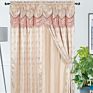 Living Room Ready Made American Style Luxury Hotel Jacquard Valance Curtain Design Home Curtain for Windows