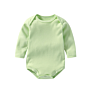 Long-Sleeve 100% Cotton Baby Bodysuit Multi-Color Unisex Baby Solid Boy Rompers
