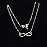 Love 26 Letter Alloy Anklets Multilayer 2Pcs/Set Ornaments Personality Heart Chain Infinity Anklet