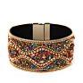 Luxury Handmade Crystal Diamond Chip Stone Seed Beads Bohemian Bangle Bracelets Women