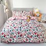 Luxury Printed Pillow Case Bed Sheet and Quilting Comforter Sets Quilt Bedding 4 Piece