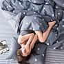 Luxury Simple Quilt Cover Bedding Set 100% Cotton Twill Small Fresh Double Bed 4 Pcs Bed Sheet Set