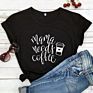 Mama Needs Coffee T-Shirt Funny Tired Mom Tshirt for Women