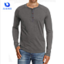 Men's Casual Slim Fit Long Sleeve Henley T-Shirts Cotton Shirts with Three Buttons