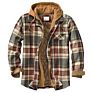 Mens Plaid Thick Casual Jacket