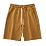 Mens Plain Cotton Terry Gym Shorts for Workout