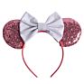Metallic Rainbow 5" Hair Bows Mouse Ears Hairband for Girls Big Sequins Ears Chic Headband Diy Hair Accessories