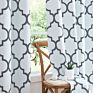 Morocco Room Darkening Window Drapes Printed Blackout Curtain Set with Grommets for Living Room and Bedroom