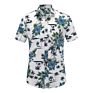 Most Hawaii Short Sleeve Flower Printing Shirt Cotton Beach Mans Shirts