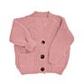 Muti Solid Color Spring Autumn Sales Girls Sweater with Buttons and Pocket Kids Chunky Knit Cardigan Girls Sweater