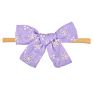 N0325 Baby Girl Nylon Headband Cotton Line Fabric Hair Bow Toddler Cloth Hair Accessories Floral Headwrap Hair Band Super Soft