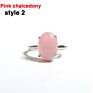 Natural Rose Quartz Malachite Different Gems Adjustable Larimar Ring