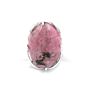 Natural Stone Adjustable Finger Rings Healing Stone Ring Oval Shaped Gemstone Jewelry Crystal Rings