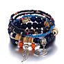 Natural Stones Bracelet for Women Tassel Charm Set Lady Jewelry Boho Bracelet