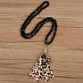 Necklace Jewelry Women Crystal Bead with Cloth Leopard Cow Print Tassels Crystal Beads Necklace