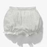 Newborn Infant Baby Girls Clothes Ruffle Ribbed Knitted Plain White Baby Girl Bloomers
