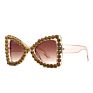 Newest Butterfly Cat Eye Sun Glasses Luxury Designer Shades Oversized Rhinestone Sunglasses Women