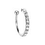 No Pierced Ear Clip Cross C Shape Clip on Earrings Ear Cuff Women 925 Sterling Silver Jewelry Wrap Ear Cuff